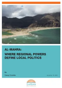 Al-Mahra: Where Regional Powers Define Local Politics