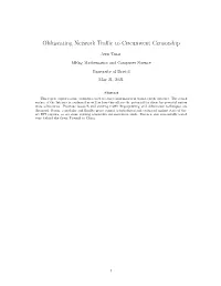 Obfuscating Network Traffic to Circumvent Censorship