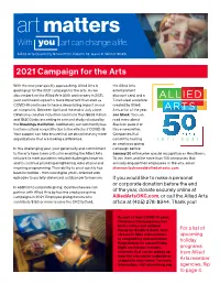 Art Matters with You Art Can Change a Life