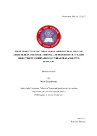 Dissertation Ref. No. 23/2017 SHEEP PRODUCTION SYSTEMS IN