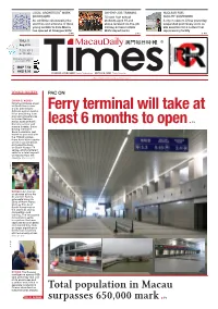 Ferry Terminal Will Take at Least 6 Months to Open P2