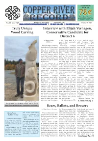Interview with Elijah Verhagen, Conservative Candidate for District