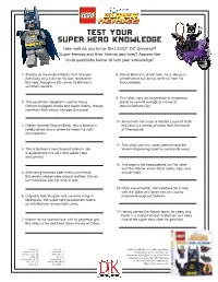 Test Your Super Hero Knowledge