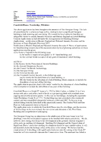 The Above Application Has Been Brought to the Attention of the Georgian Group