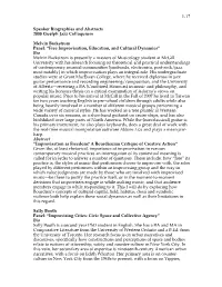 2008 Bios and Abstracts