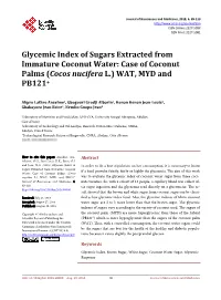 Case of Coconut Palms (Cocos Nucifera L.) WAT, MYD and PB121+