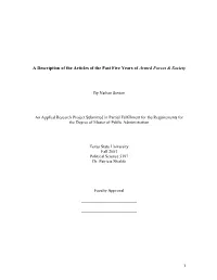 Chapter Gives a Background of the Journal and Information About Each Editor