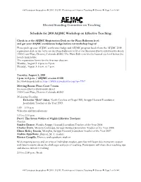 Participant Biographies  2010 AEJMC Workshop on Effective Teaching  Denver  Page 1 of 16 