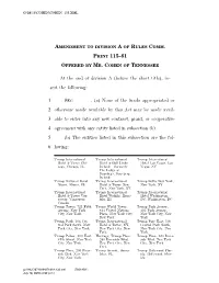 PRINT 115–81 at the End of Division A