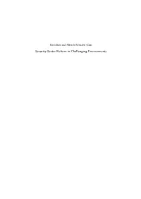Security Sector Reform in Challenging Environments