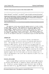 Molecular Cloning and Sequence Analysis of Adult Chicken 0 Globin Cdna Robert I.Richards*''', John Shine't, Axel Ullrich2^, Juli