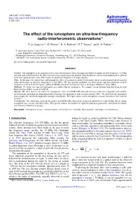 The Effect of the Ionosphere on Ultra-Low-Frequency Radio-Interferometric Observations? F