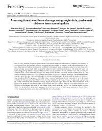 Assessing Forest Windthrow Damage Using Single-Date, Post-Event Airborne Laser Scanning Data