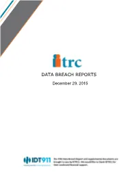 Data Breach Reports