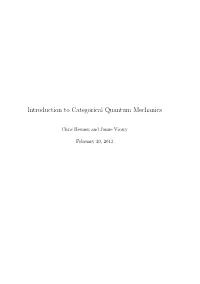 Introduction to Categorical Quantum Mechanics