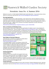 Newsletter: Issue No. 4, Summer 2016