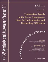 Temperature Trends in the Lower Atmosphere: Steps for Understanding and Reconciling Differences