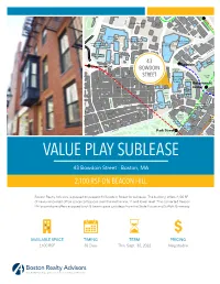 Value Play Sublease