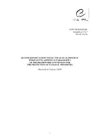 ACFC/SR/II(2005)001 Appendices 1 to 7 Slovak Version SECOND