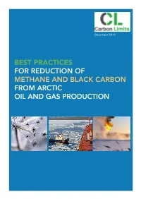 Best Practices for the Reduction of Black Carbon and Methane