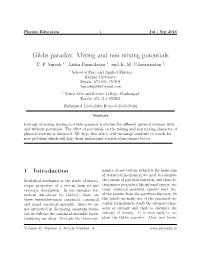 Gibbs Paradox: Mixing and Non Mixing Potentials T