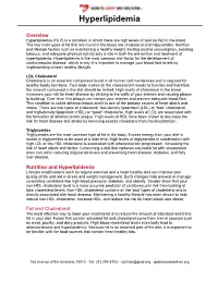 Hyperlipidemia