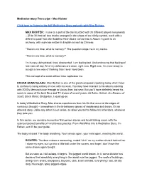 Meditative Story Transcript – Max Richter