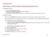 Lab Work 06. Linux Shell. Files Globbing & Streams Redirection