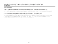 List of Creditors