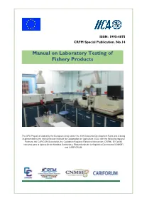Manual on Laboratory Testing of Fishery Products