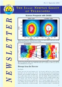 Th E Isaac Newton Group O F Telescopes