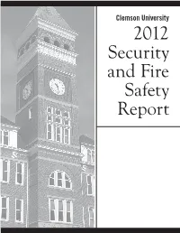 2012 Security and Fire Safety Report Safety Is Priority No.1