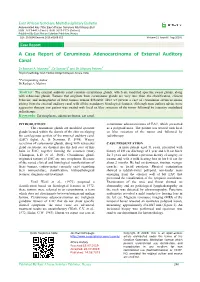 A Case Report of Ceruminous Adenocarcinoma of External Auditory Canal