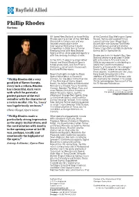 Phillip Rhodes Baritone