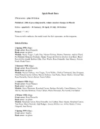 Spick Book Data