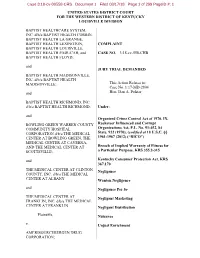 United States District Court for the Western District of Kentucky Louisville Division