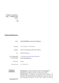 Formato Europeo Per Il Curriculum Vitae