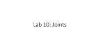 Joints 9-1 Classification of Joints ▪ Synarthrosis 1