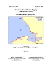 Shorezone Coastal Habitat Mapping Data Summary Report Northwest