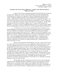 Matthew A. Pearce “Cradle of the Wilderness” Articles Part Three: August 17, 2014