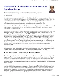 Shielded Cpus: Real-Time Performance in Standard Linux