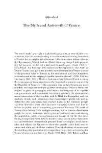 The Myth and Anti-Myth of Venice