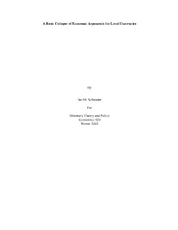 A Basic Critique of Economic Arguments for Local Currencies By