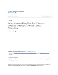 Active Response Using Host-Based Intrusion Detection System and Software-Defined Networking Jonathon S