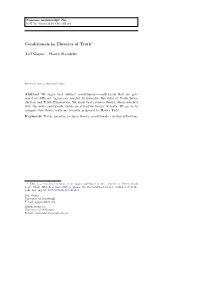 Conditionals in Theories of Truth⋆