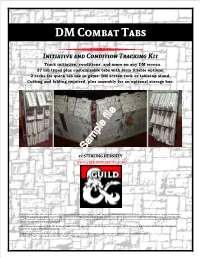 DM Combat Tabs V1.0