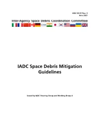IADC Space Debris Mitigation Guidelines
