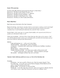 Study 29 Presentation the Story Also Talks About Five Movements That