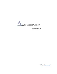 WAF/CDP V3.7.1 User Guide