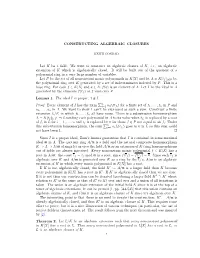 Constructing Algebraic Closures, I